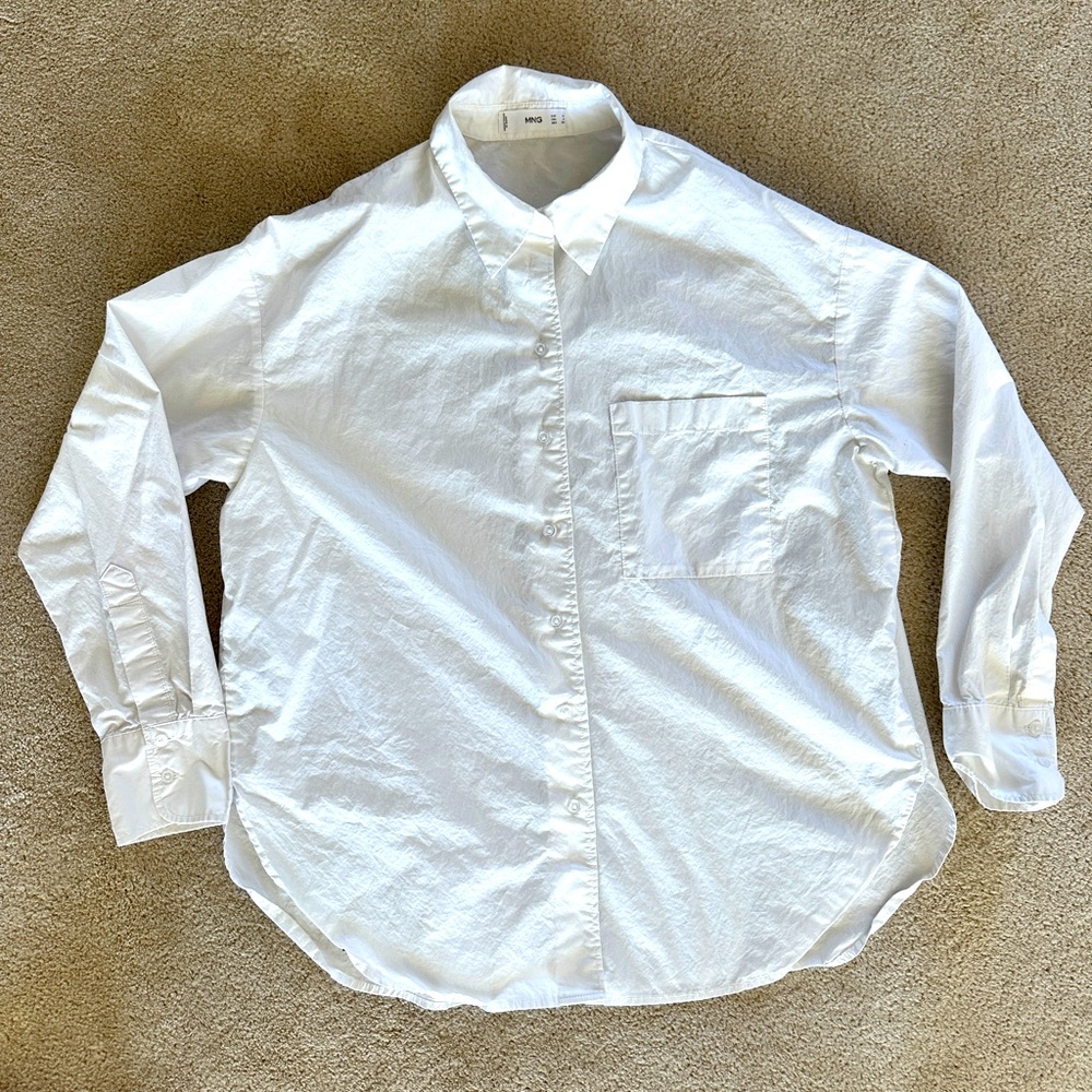 MNG white blouse